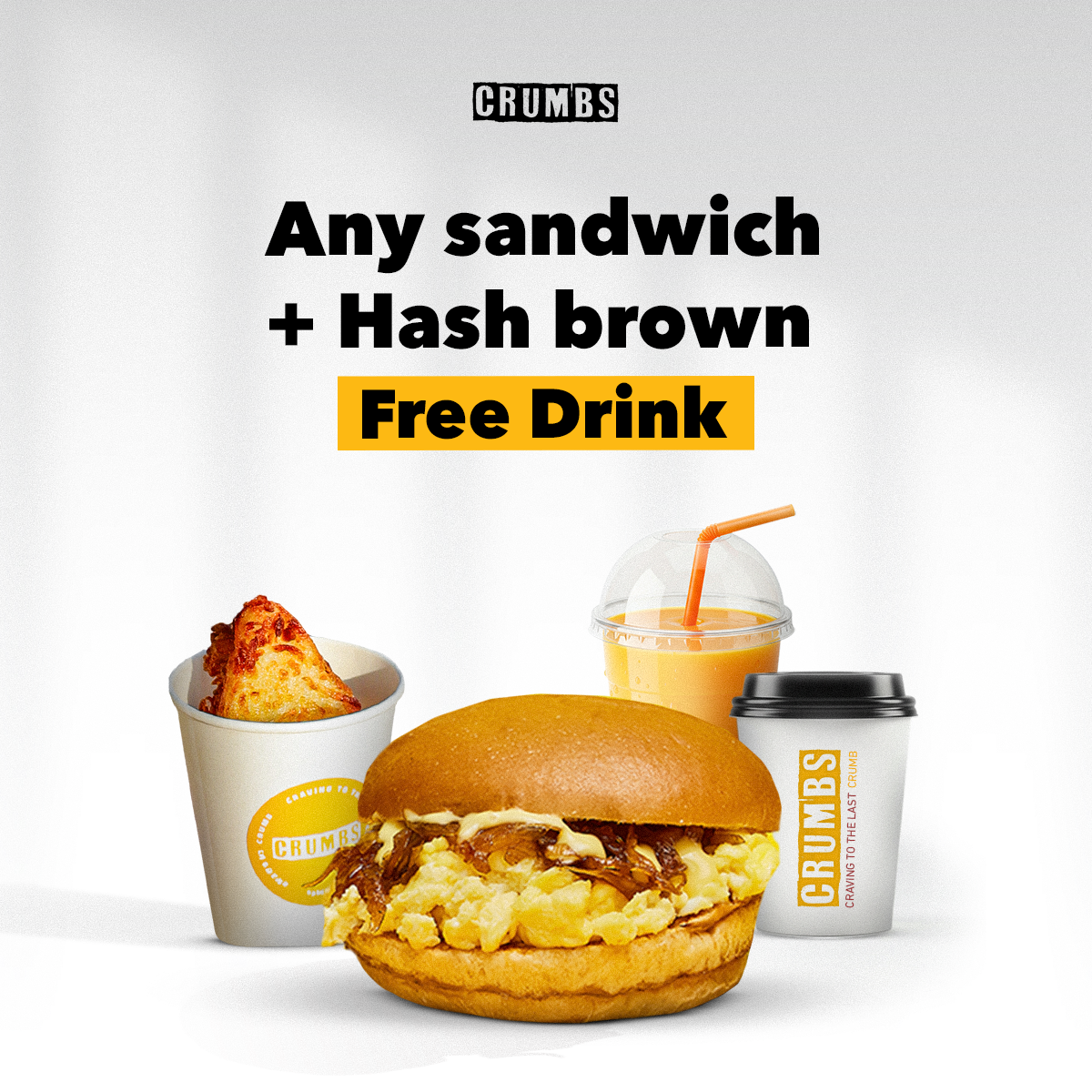 Sandwich + Side + Free Drink